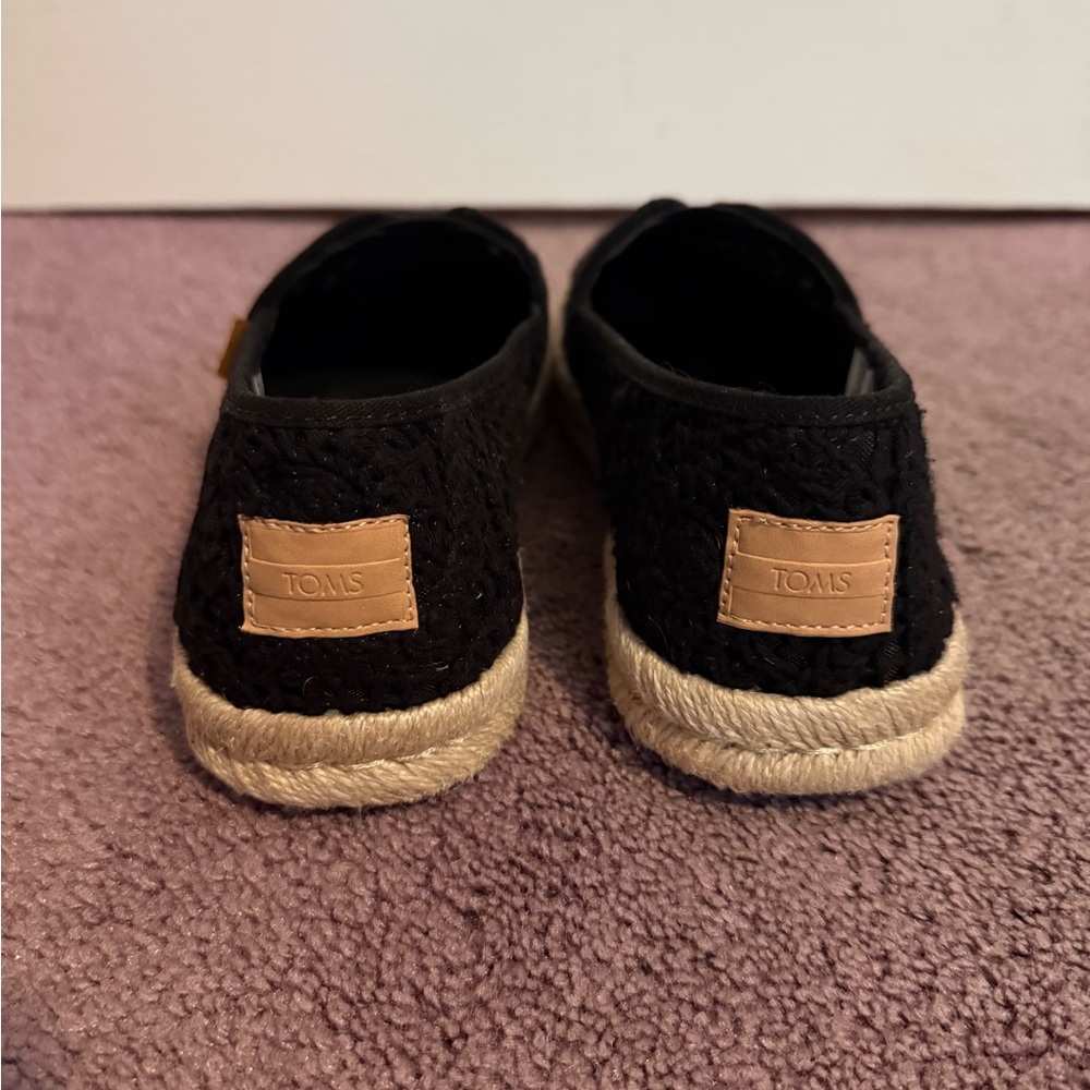 Toms Alpargata Rope 2.0 Espadrilles- Black Crochet - Picture 5 of 5